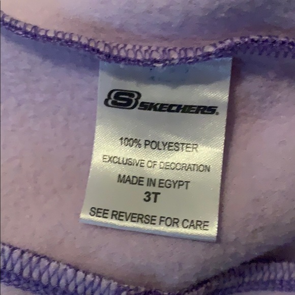 Sketchers girls toddler hooded sweatsuit jacket - Picture 7 of 8